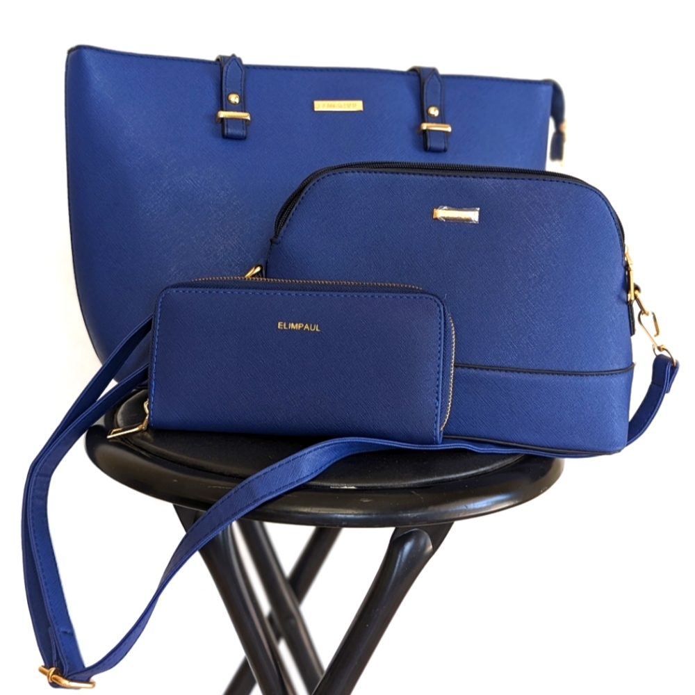 Royal Blue Travel Tote bag set